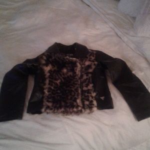 Girls Guess  leather jacket